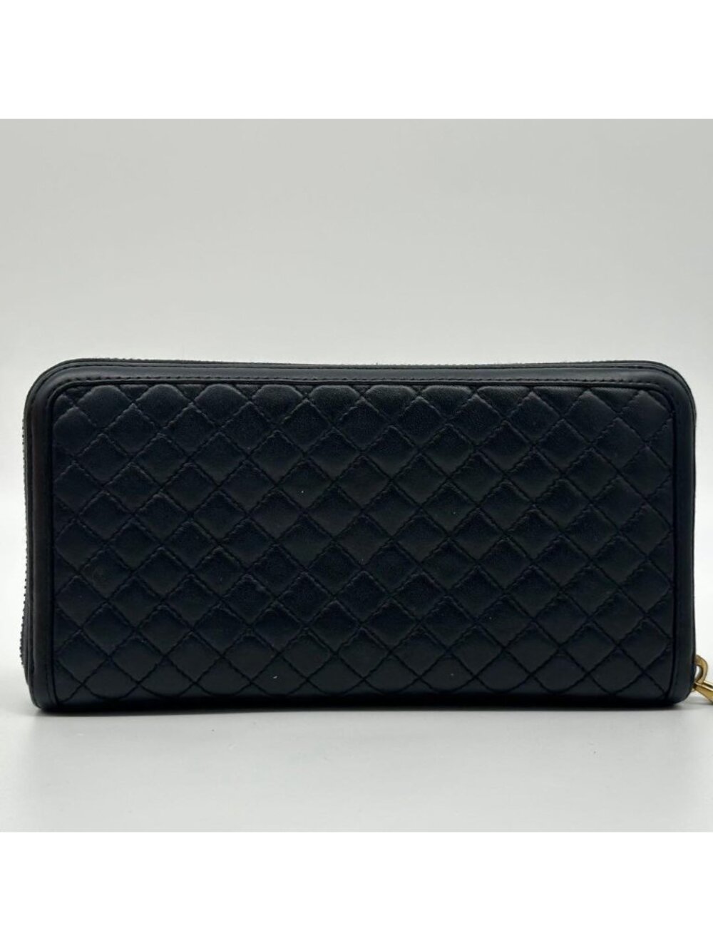 Prada Quilted Lamb Leather Zip Around Wallet Round - Picture 3 of 15
